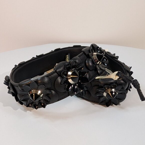 Fendi Black Baguette Trunk Mini in FF Jacquard Canvas with Upgraded Strap - Picture 3 of 16